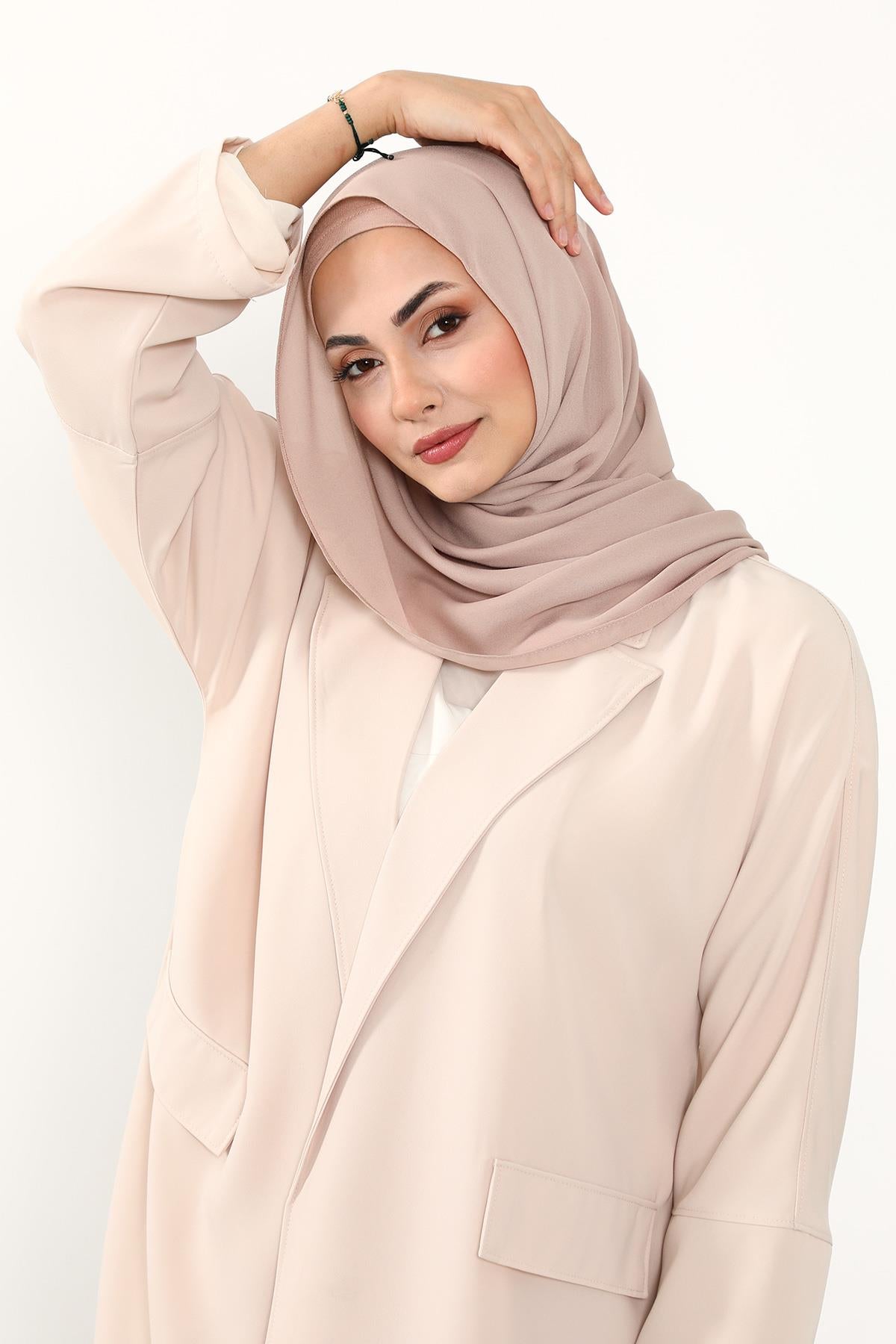 Krep Şal & Penye Bone İkili Takım,PS-50