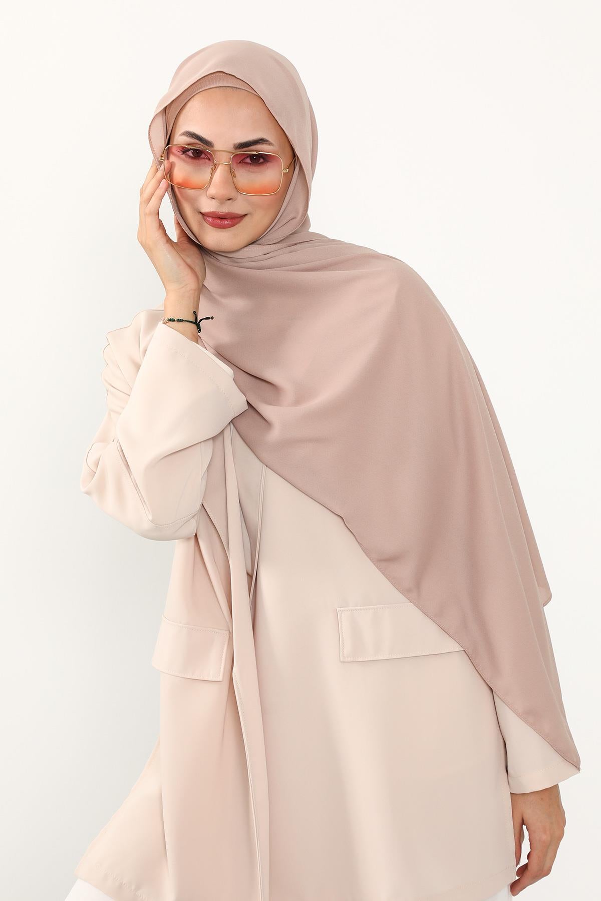 Krep Şal & Penye Bone İkili Takım,PS-50