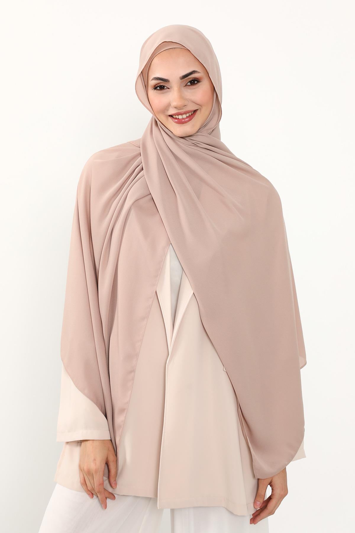 Krep Şal & Penye Bone İkili Takım,PS-50