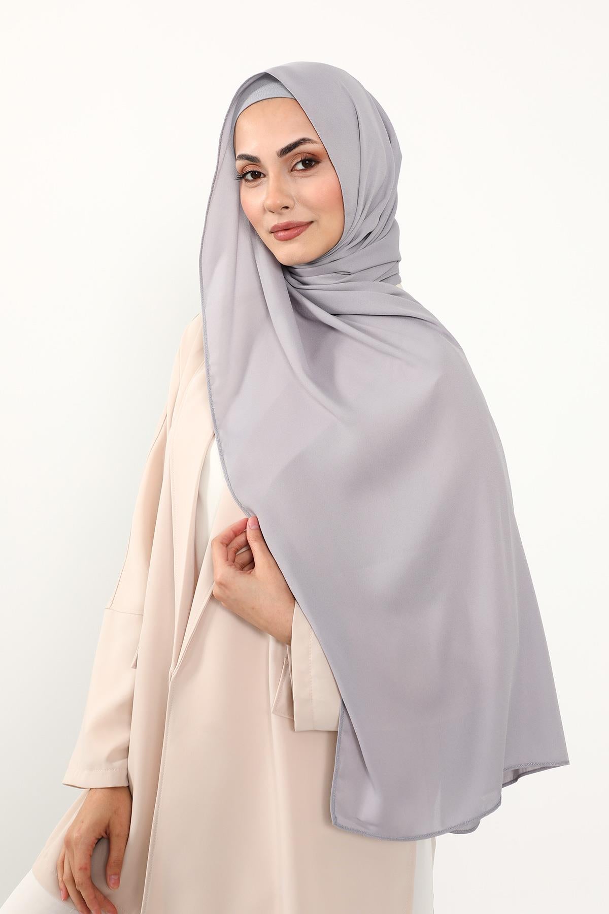 Krep Şal & Penye Bone İkili Takım,PS-50