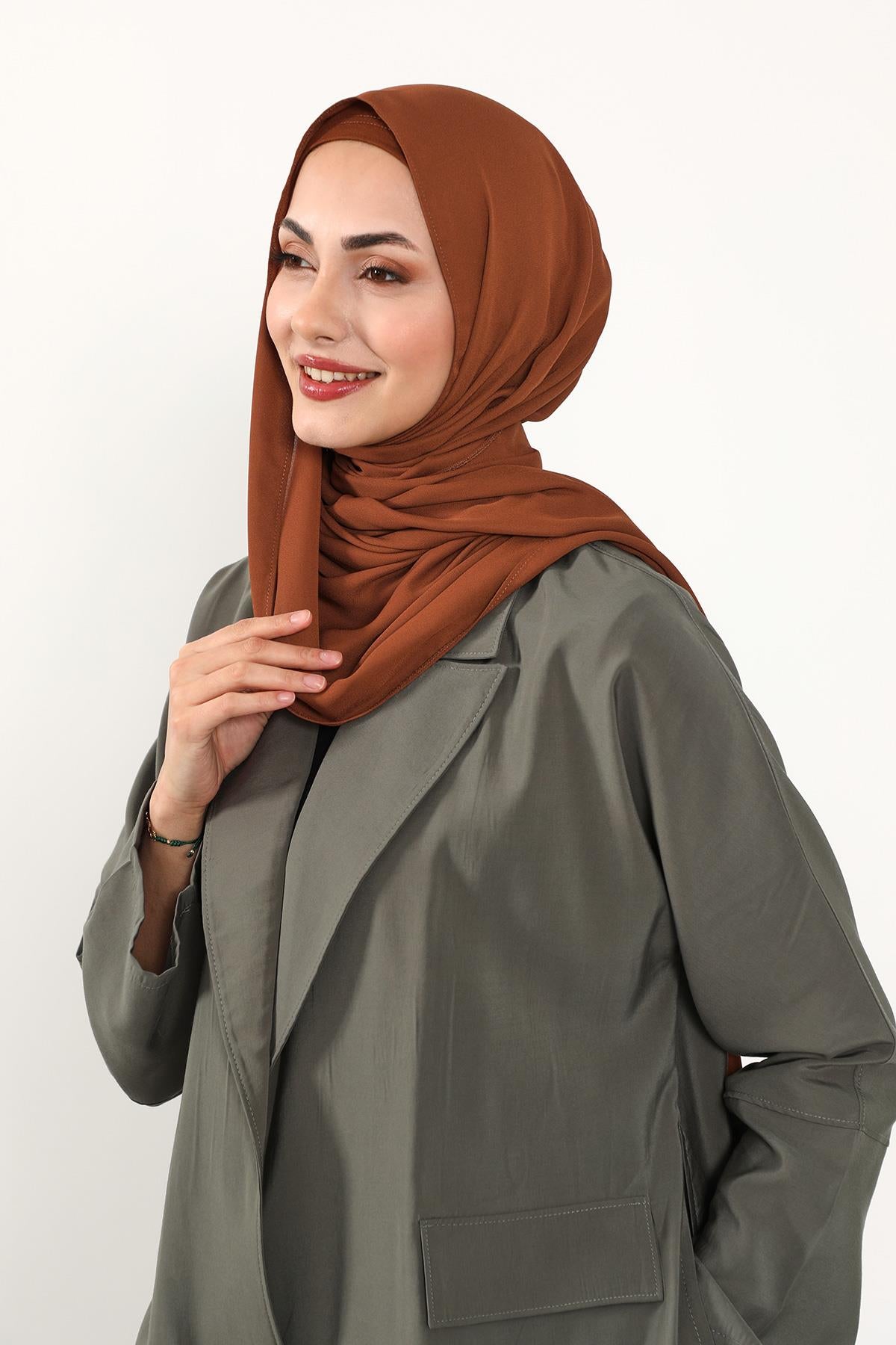 Krep Şal & Penye Bone İkili Takım,PS-50