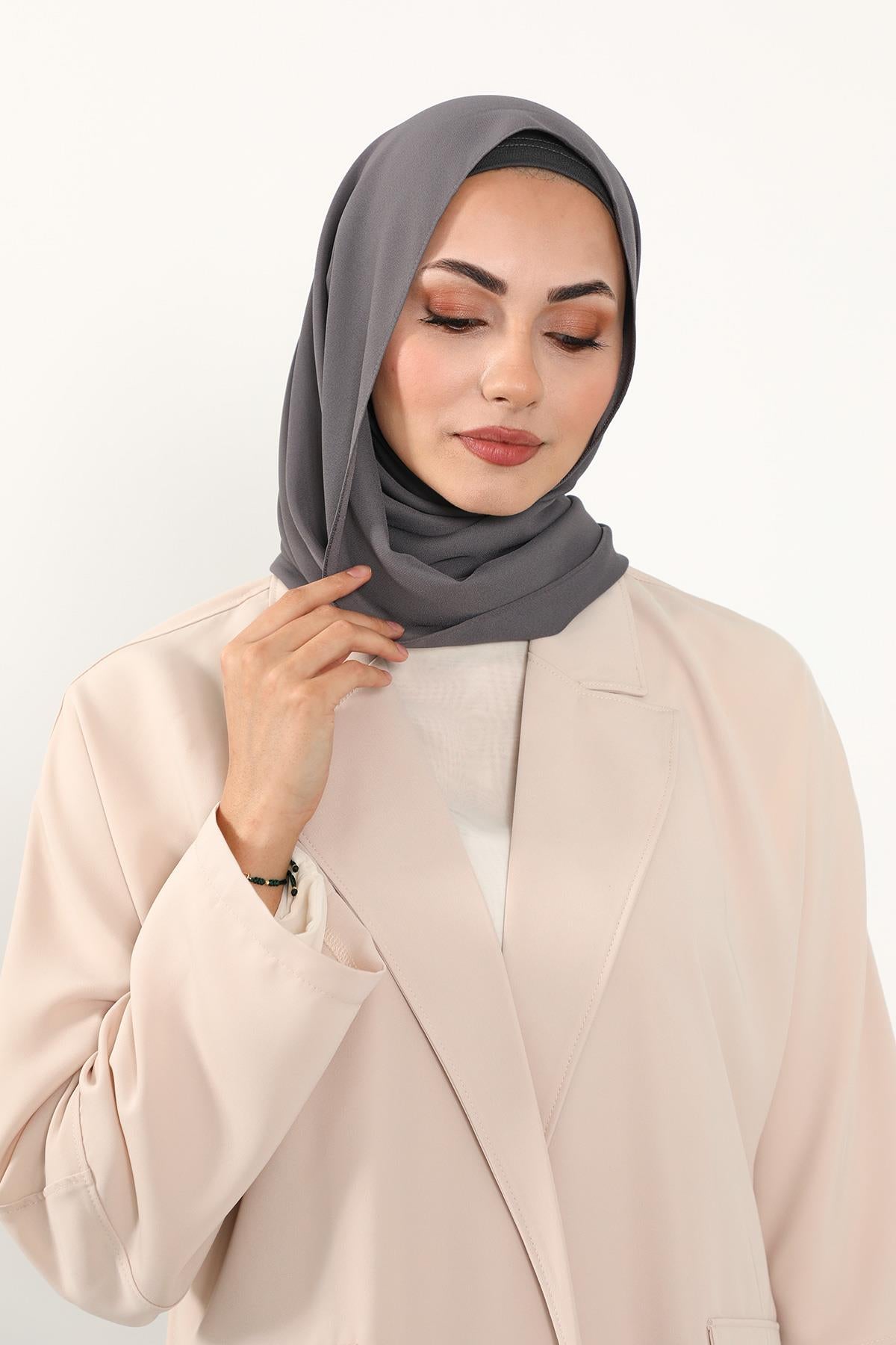 Krep Şal & Penye Bone İkili Takım,PS-50