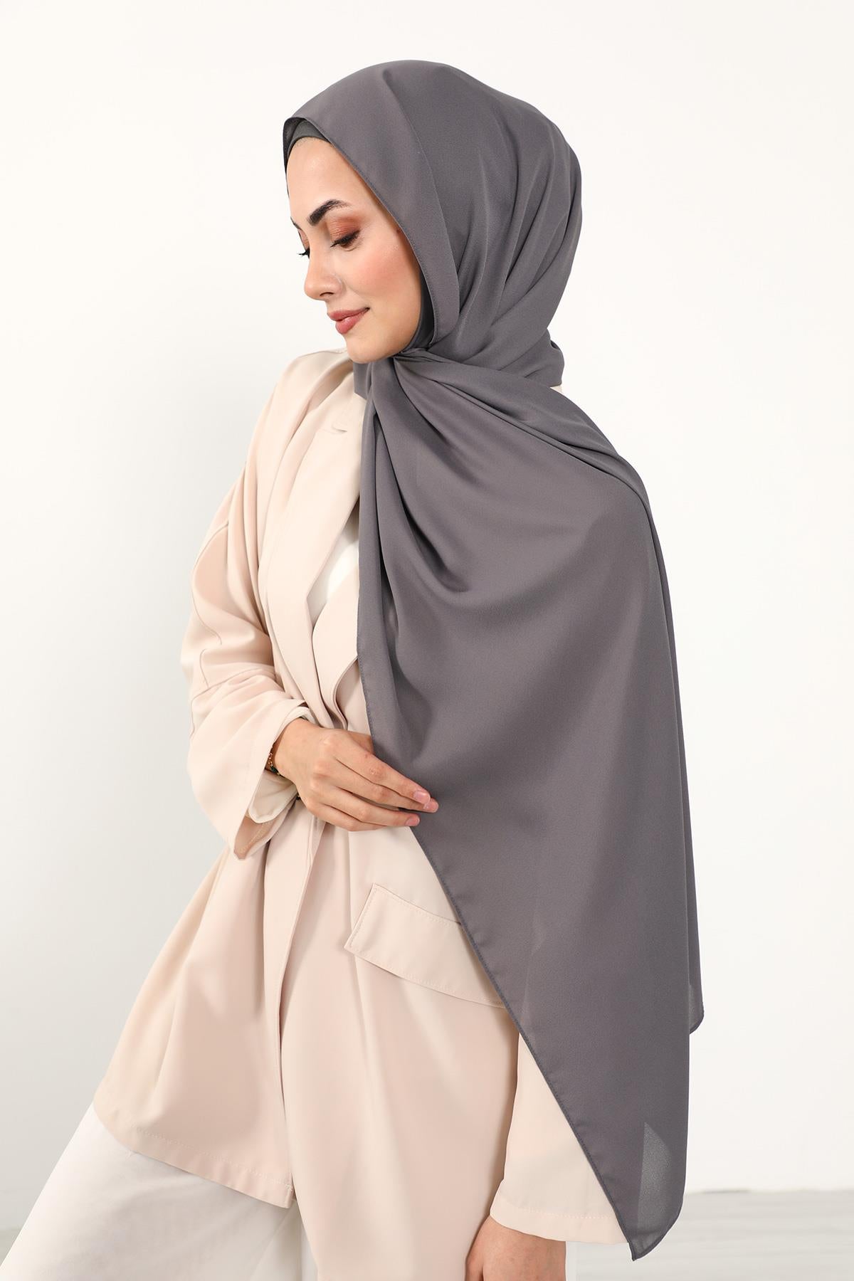 Krep Şal & Penye Bone İkili Takım,PS-50