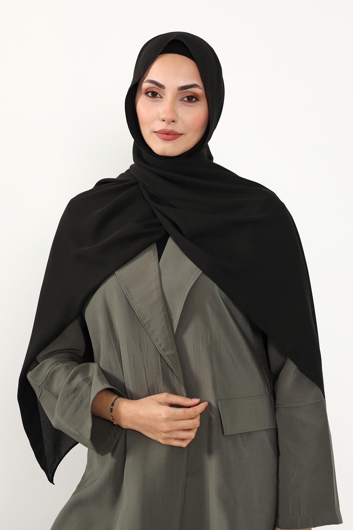 Krep Şal & Penye Bone İkili Takım,PS-50