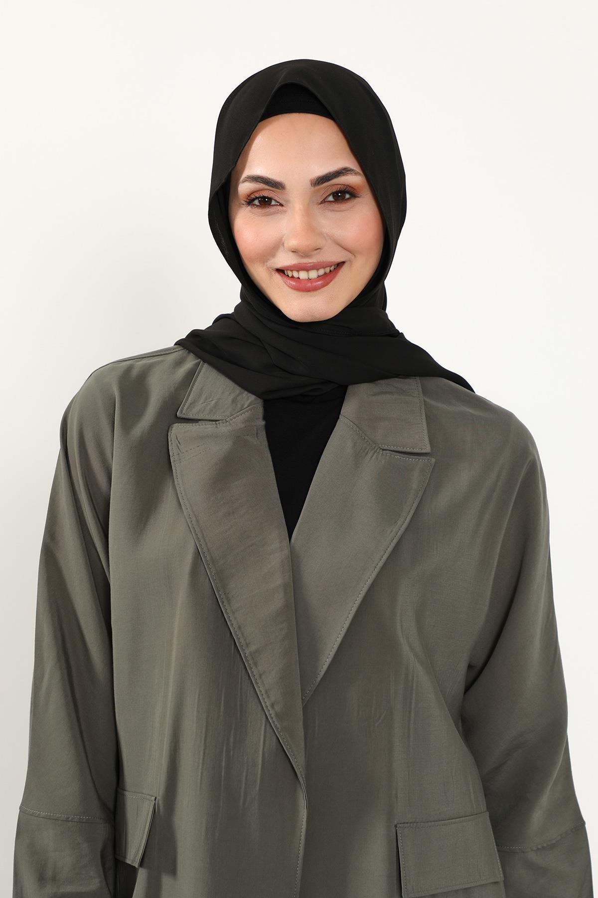 Krep Şal & Penye Bone İkili Takım,PS-50