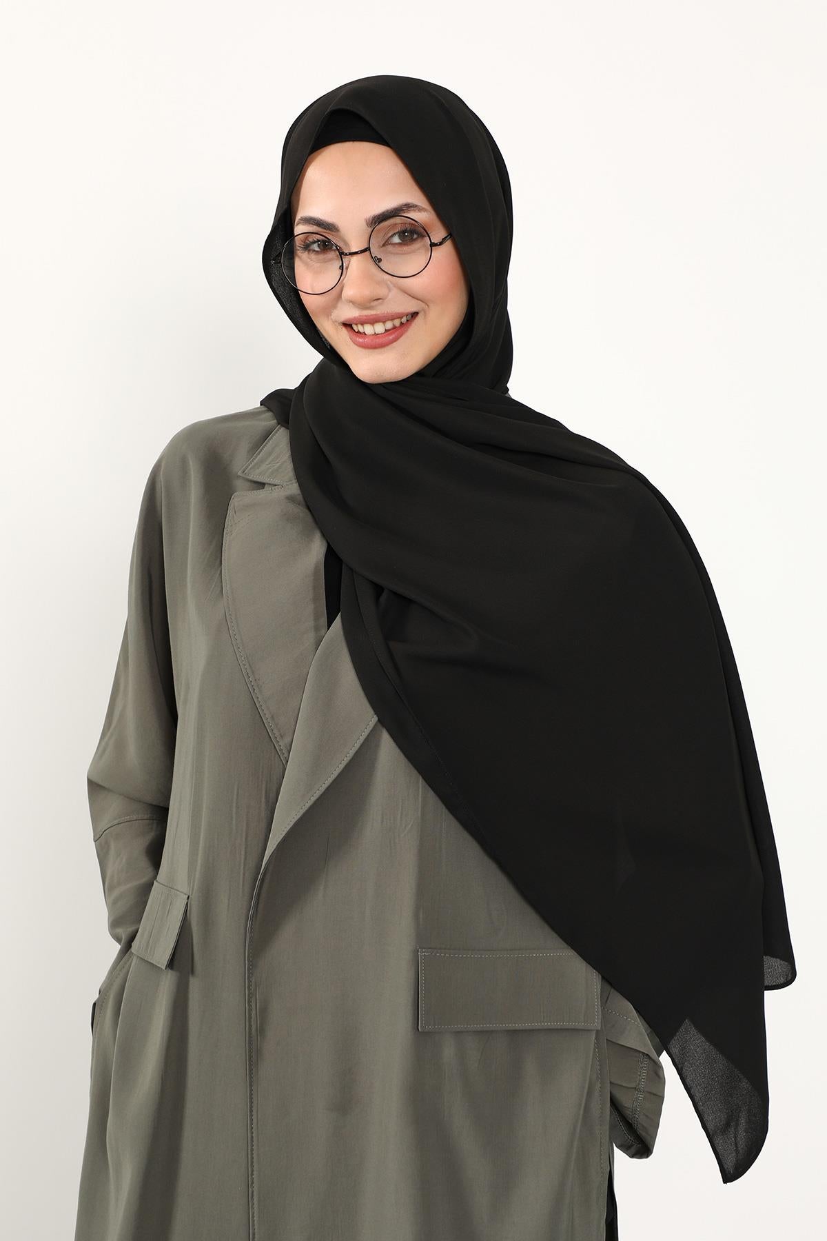 Krep Şal & Penye Bone İkili Takım,PS-50