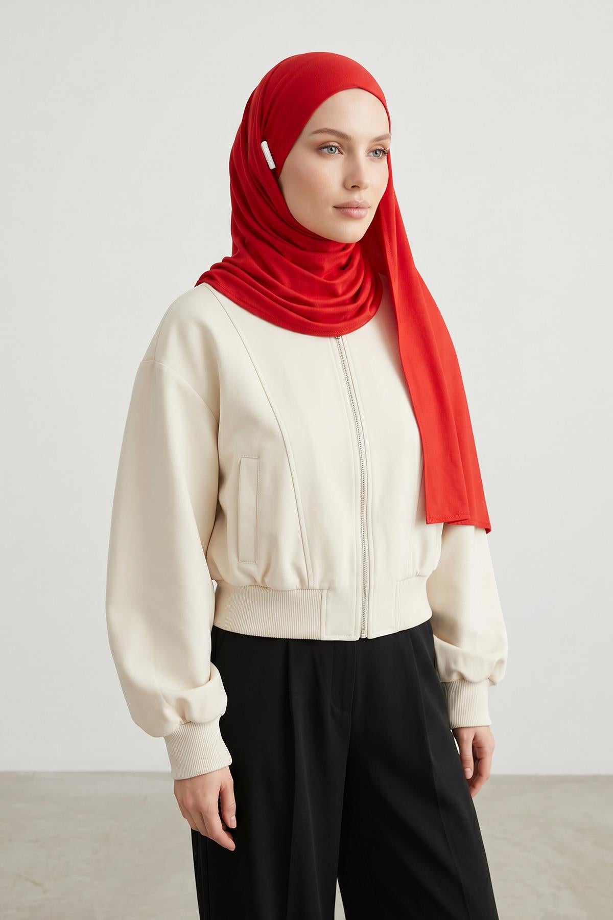 Kulaklık ve Gözlük Girişli Pratik Penye Şal,PS-94