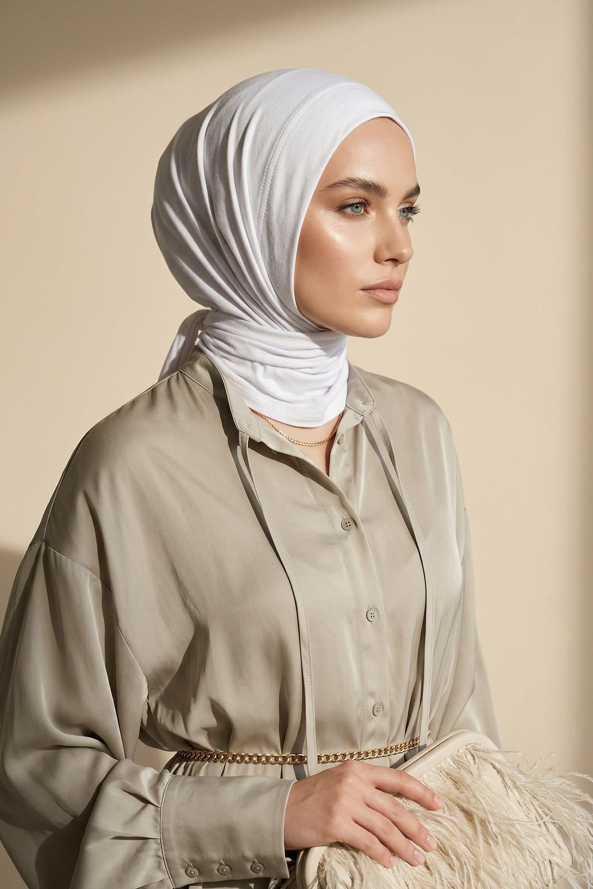 Kullanışlı Üçgen Eşarp,B-45