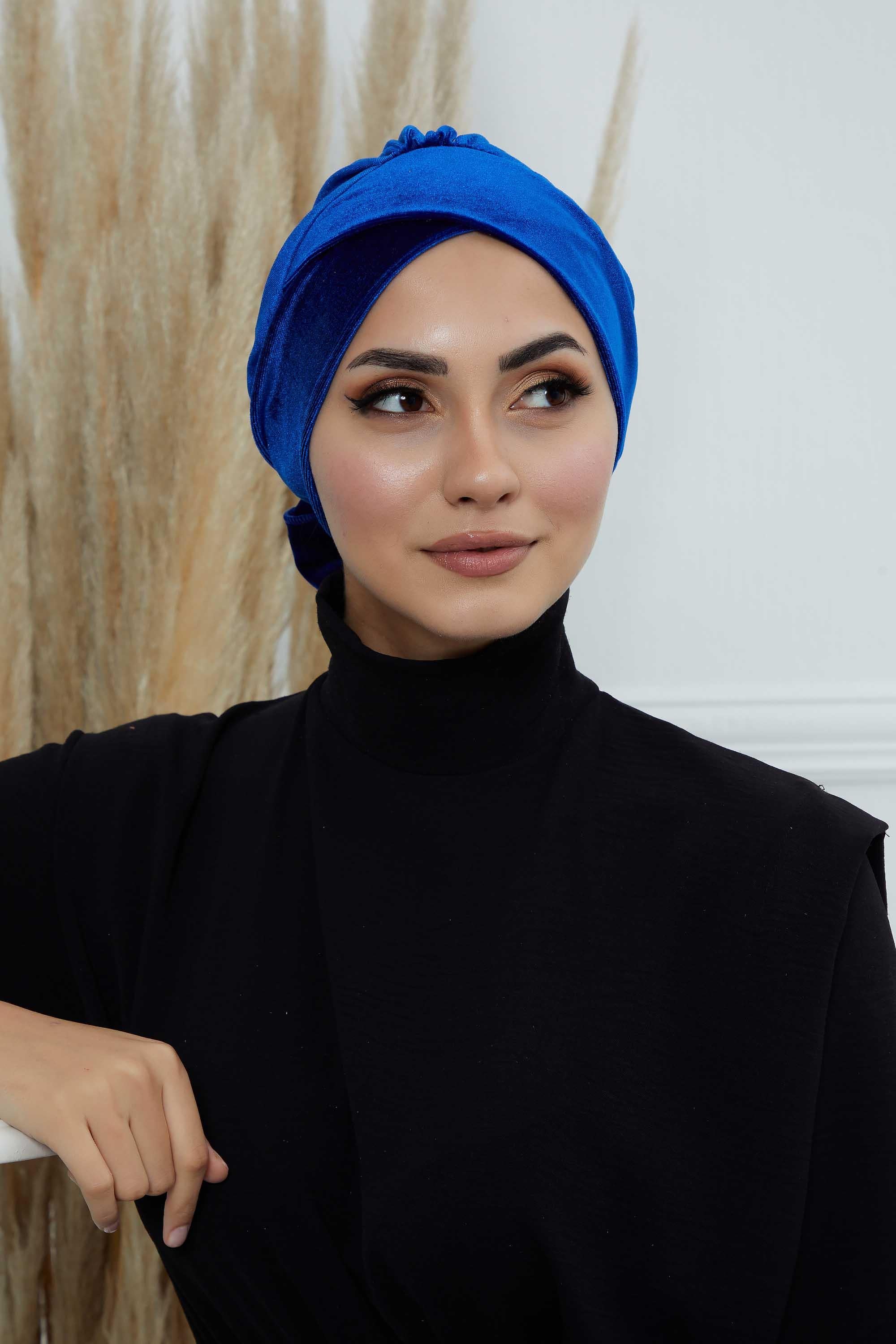 Kuşaklı Kadife Bone,B-31K