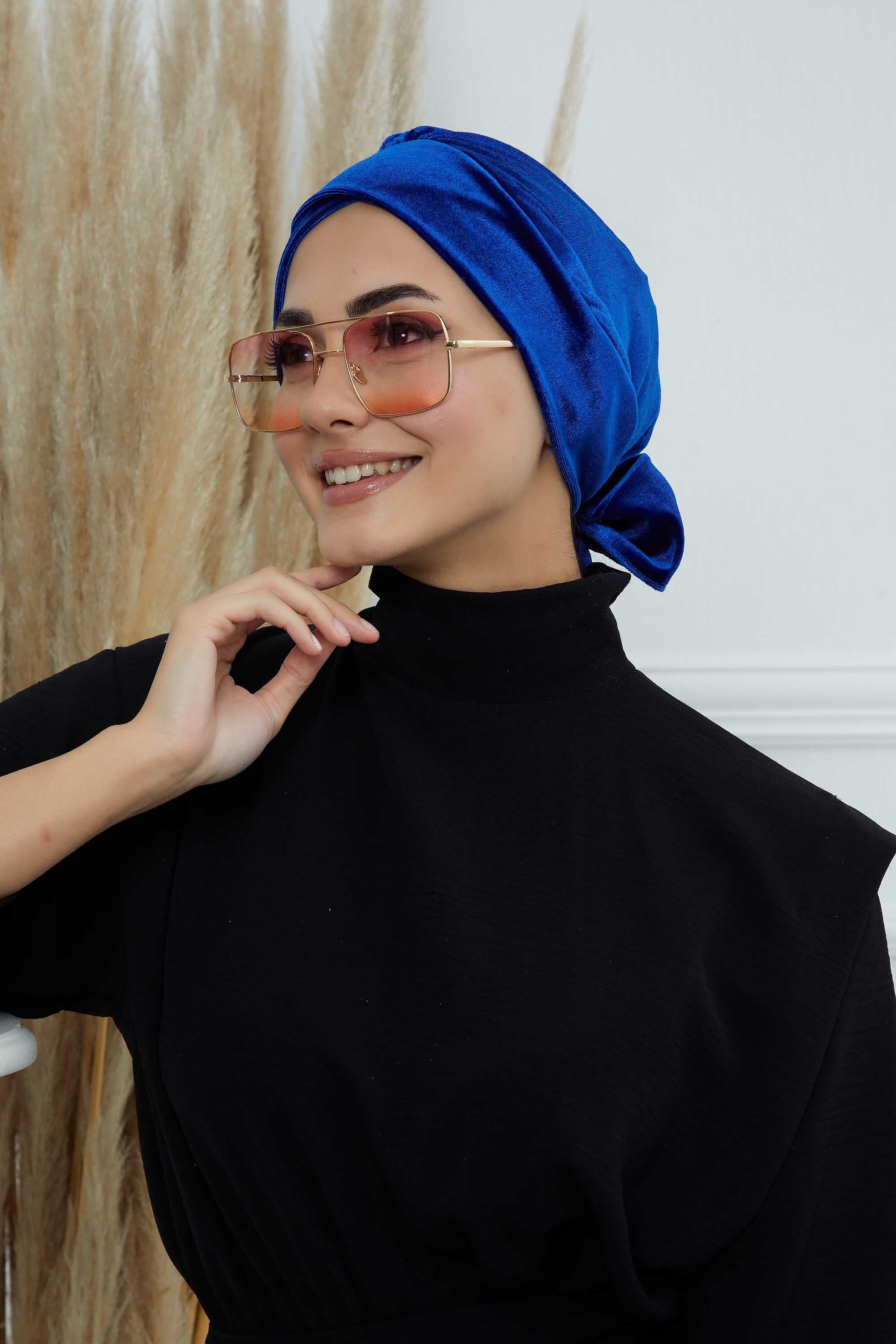 Kuşaklı Kadife Bone,B-31K