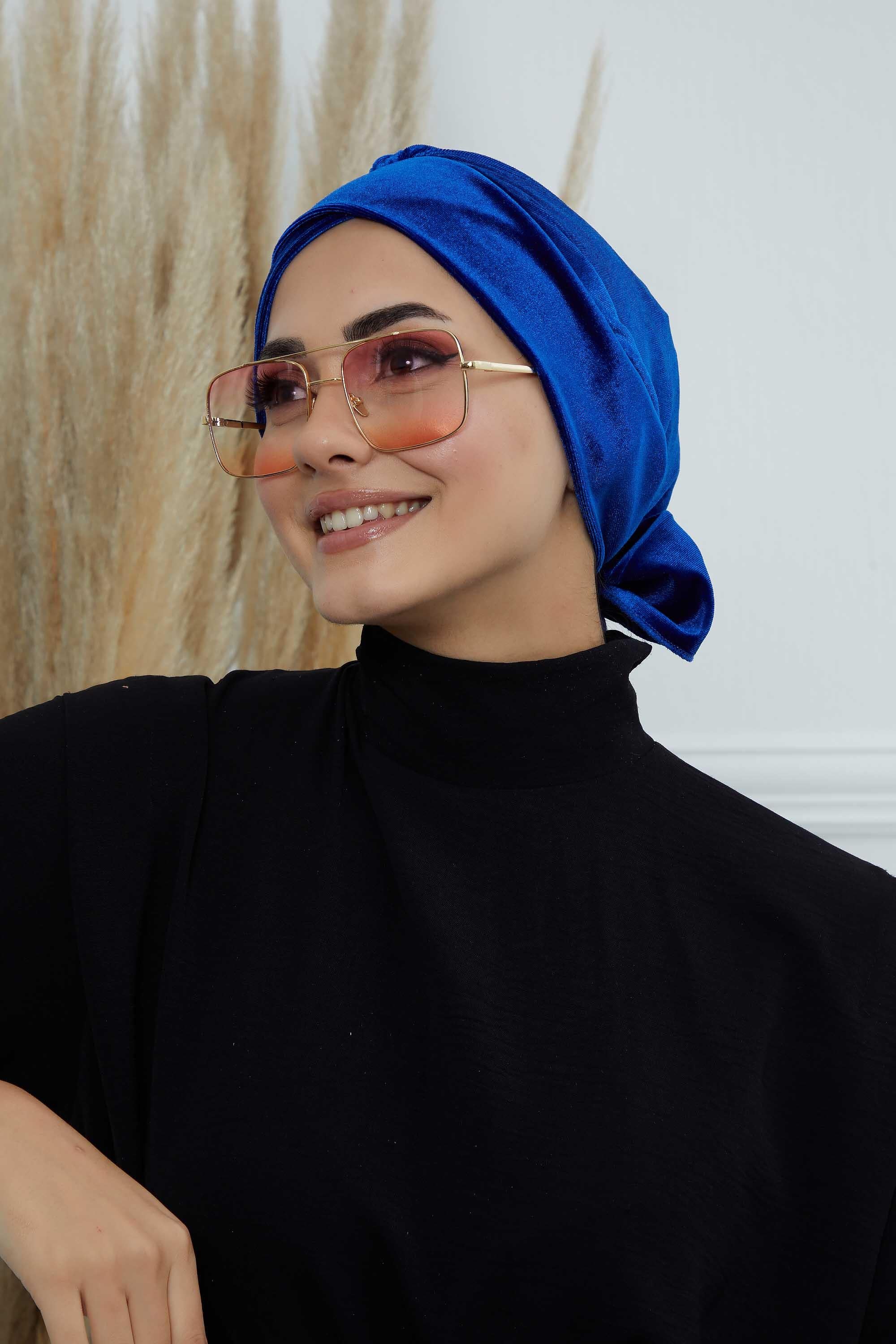 Kuşaklı Kadife Bone,B-31K