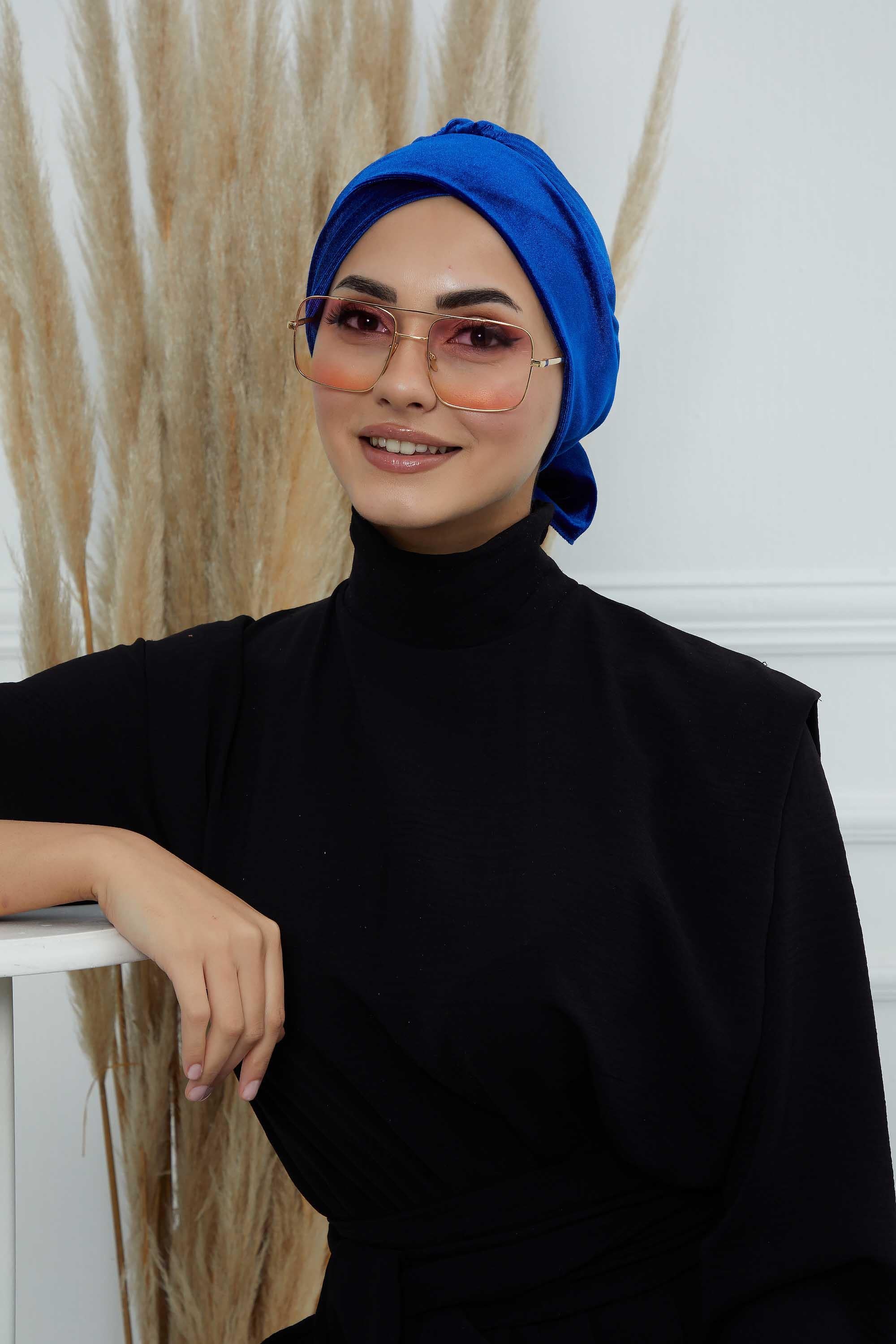 Kuşaklı Kadife Bone,B-31K