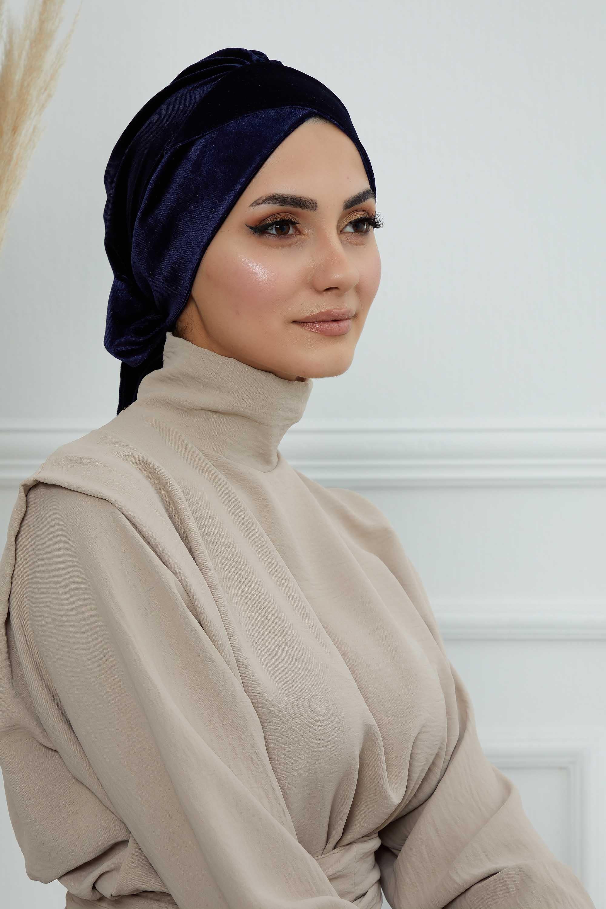 Kuşaklı Kadife Bone,B-31K