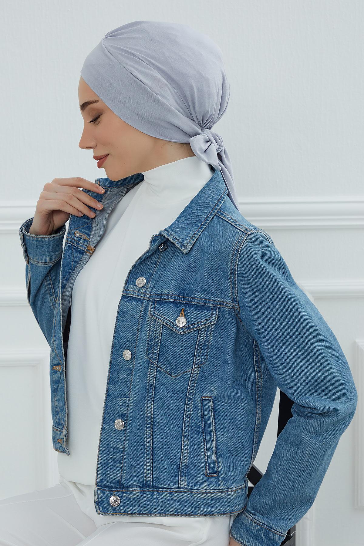 Kuşaklı Rahat Penye Bone,B-31