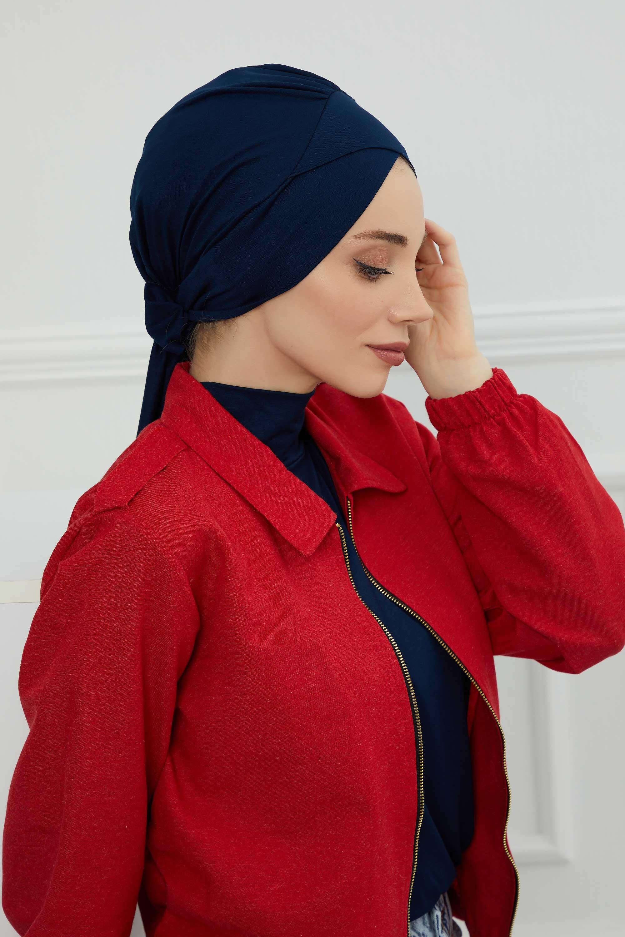 Kuşaklı Rahat Penye Bone,B-31