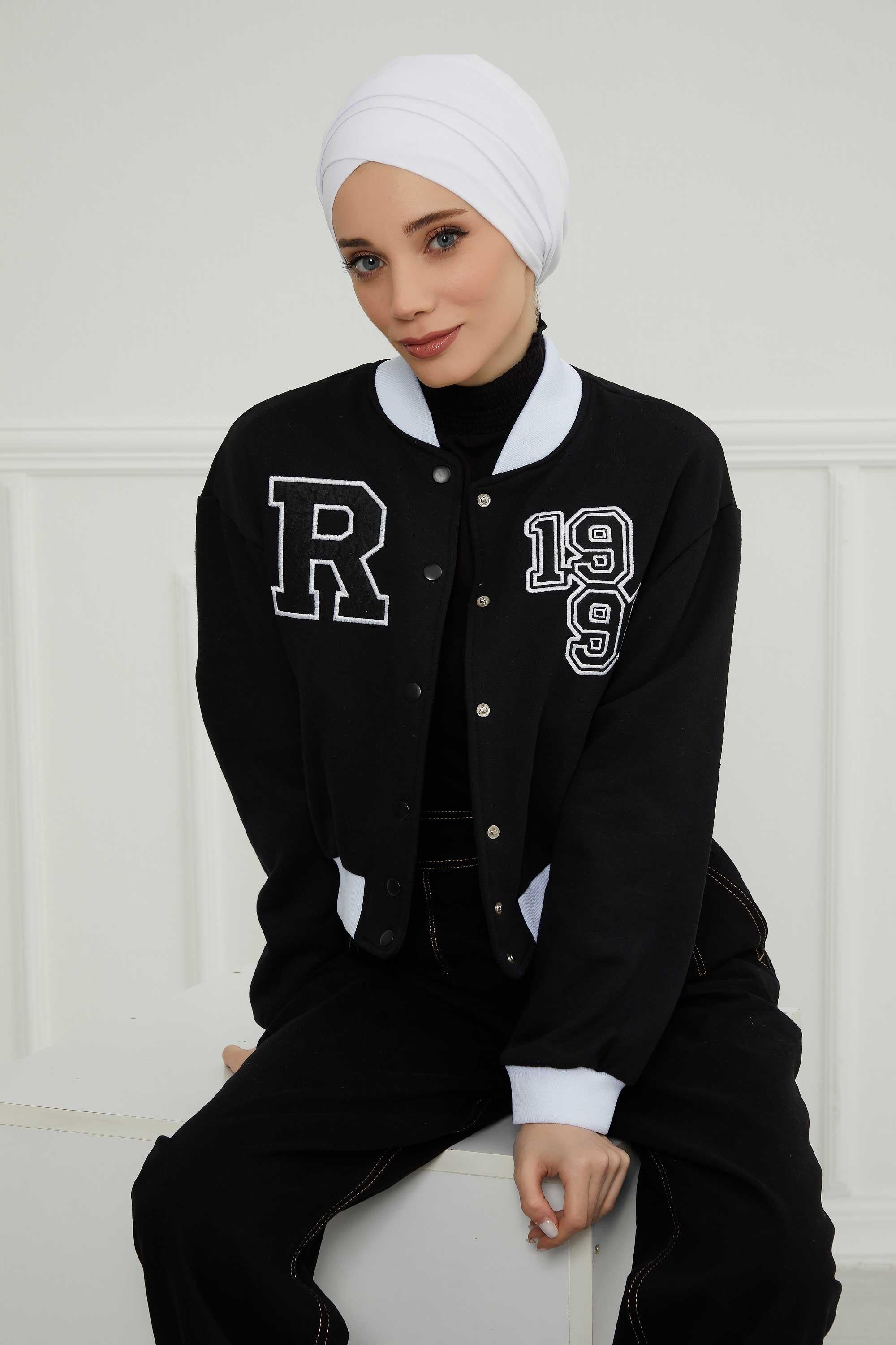 Kuşaklı Rahat Penye Bone,B-31