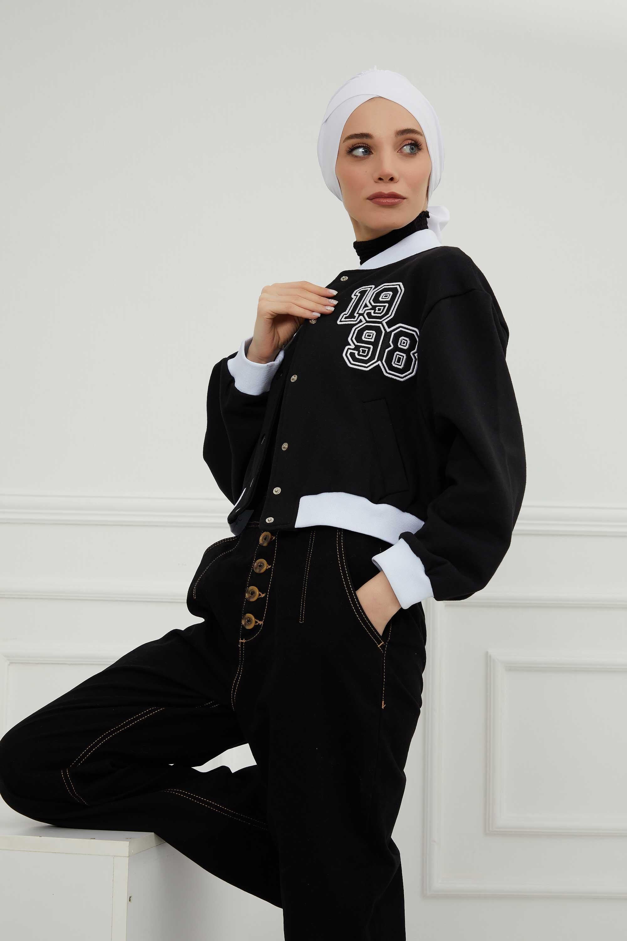 Kuşaklı Rahat Penye Bone,B-31