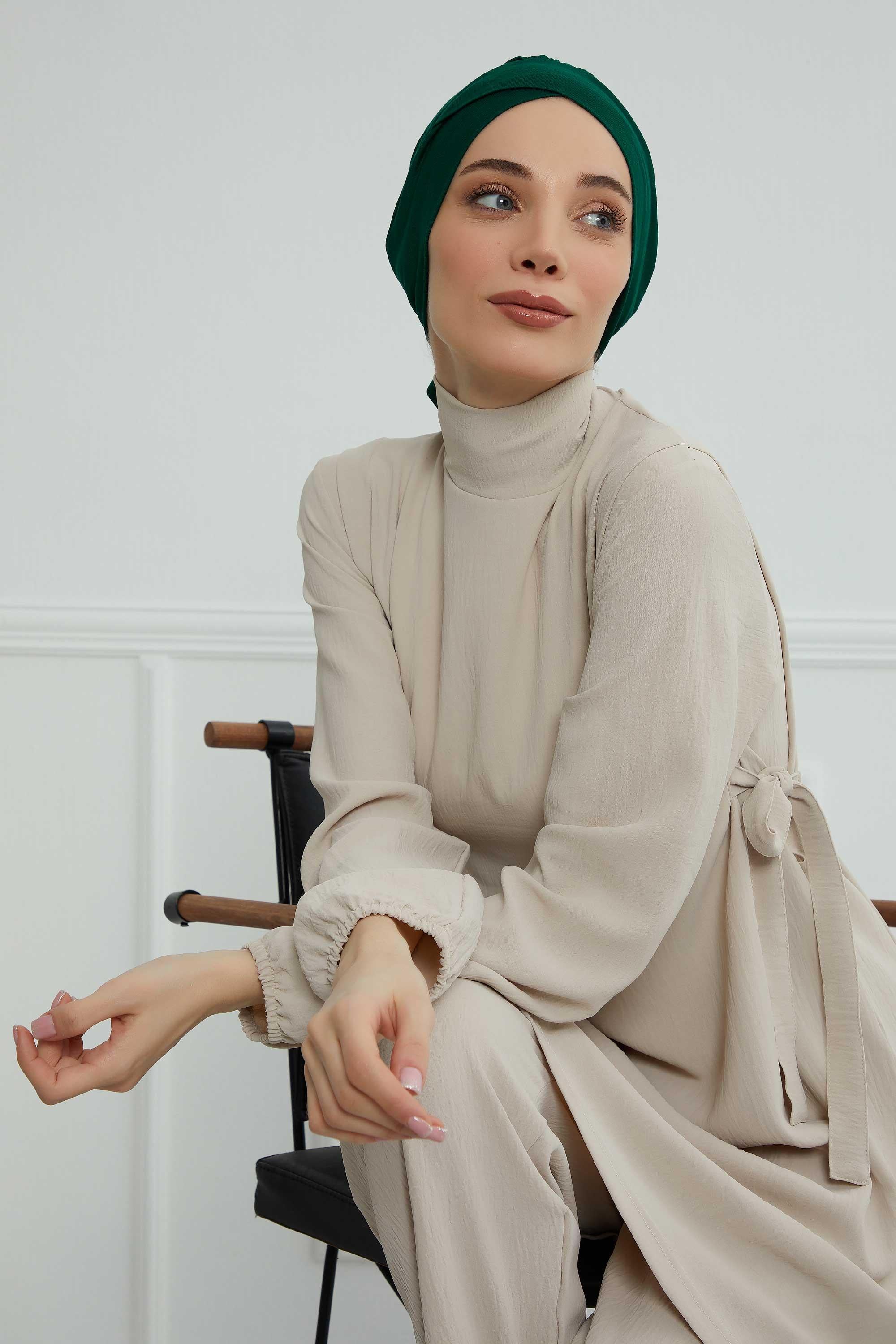 Kuşaklı Rahat Penye Bone,B-31
