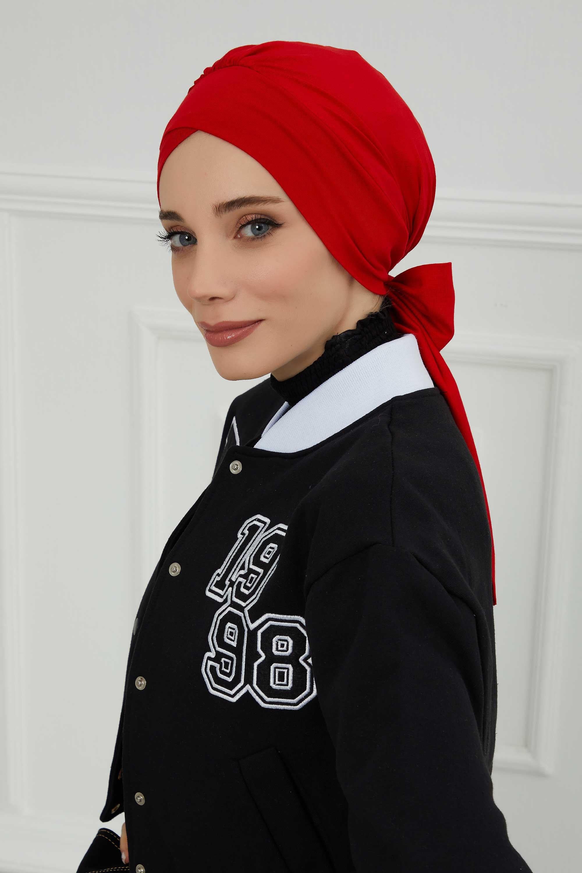 Kuşaklı Rahat Penye Bone,B-31