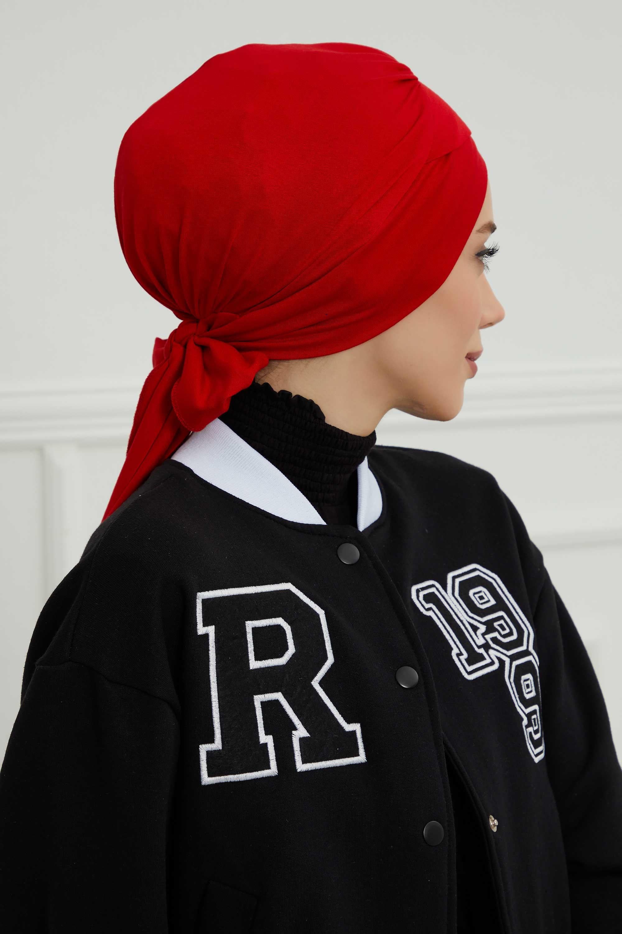 Kuşaklı Rahat Penye Bone,B-31