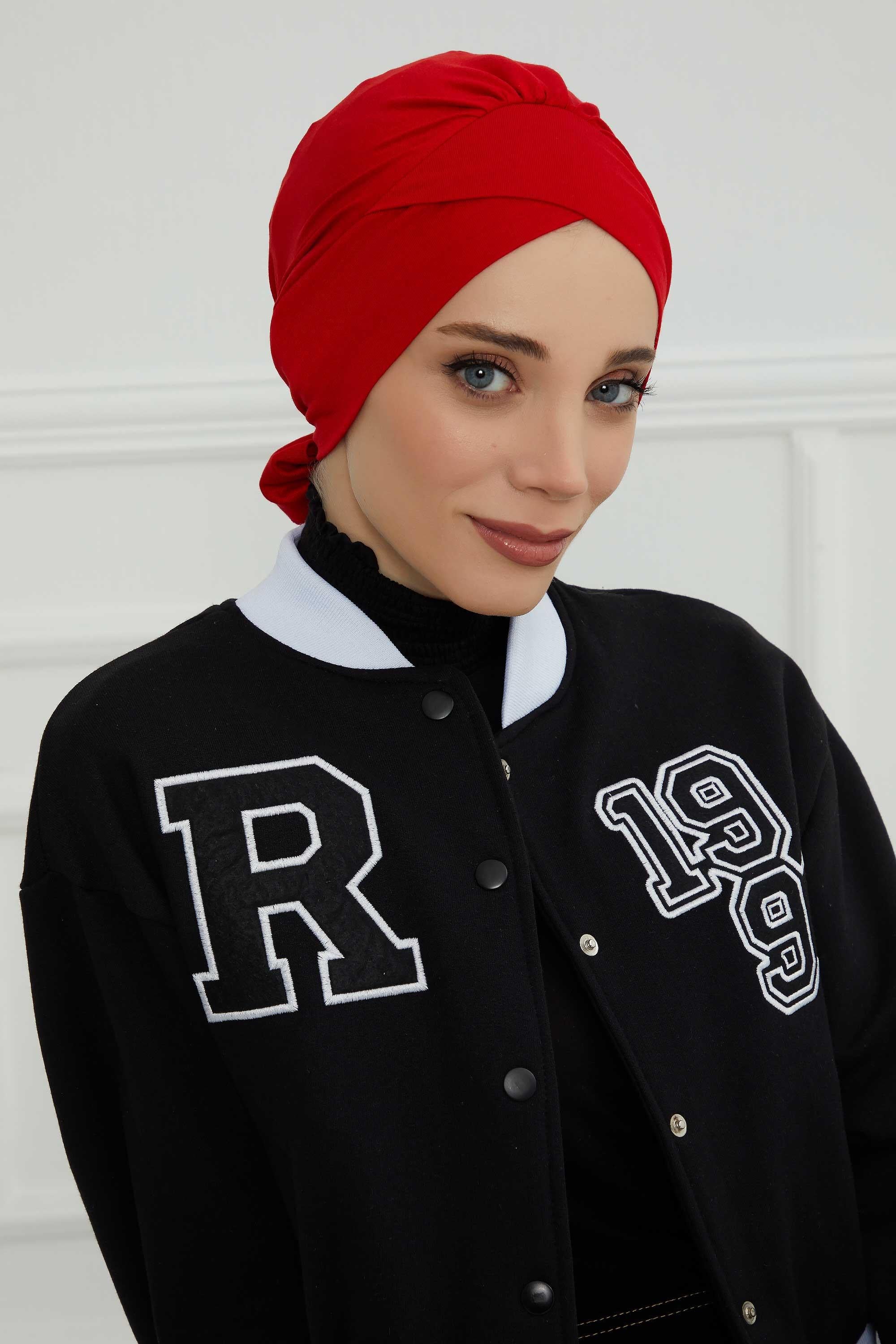 Kuşaklı Rahat Penye Bone,B-31