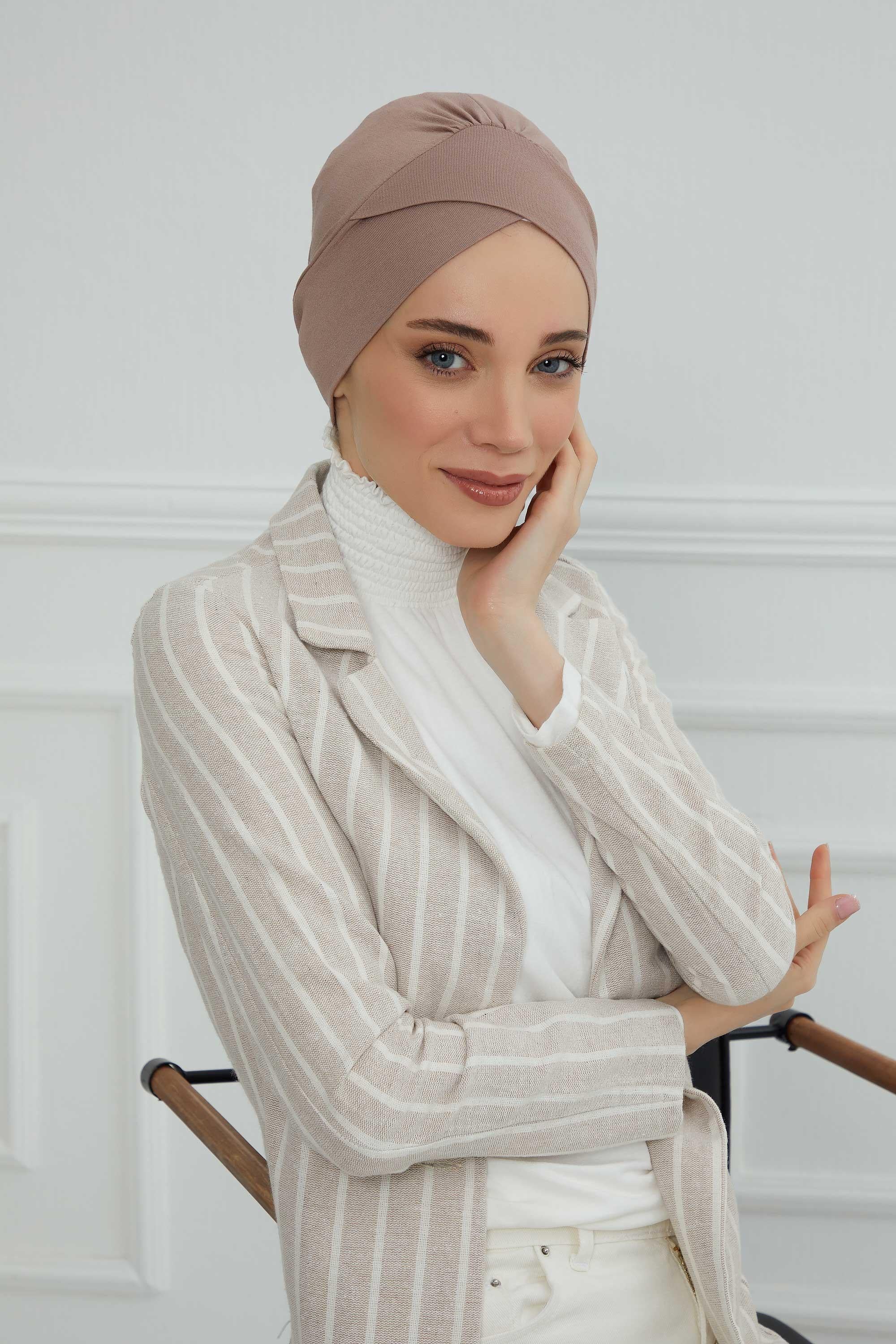 Kuşaklı Rahat Penye Bone,B-31