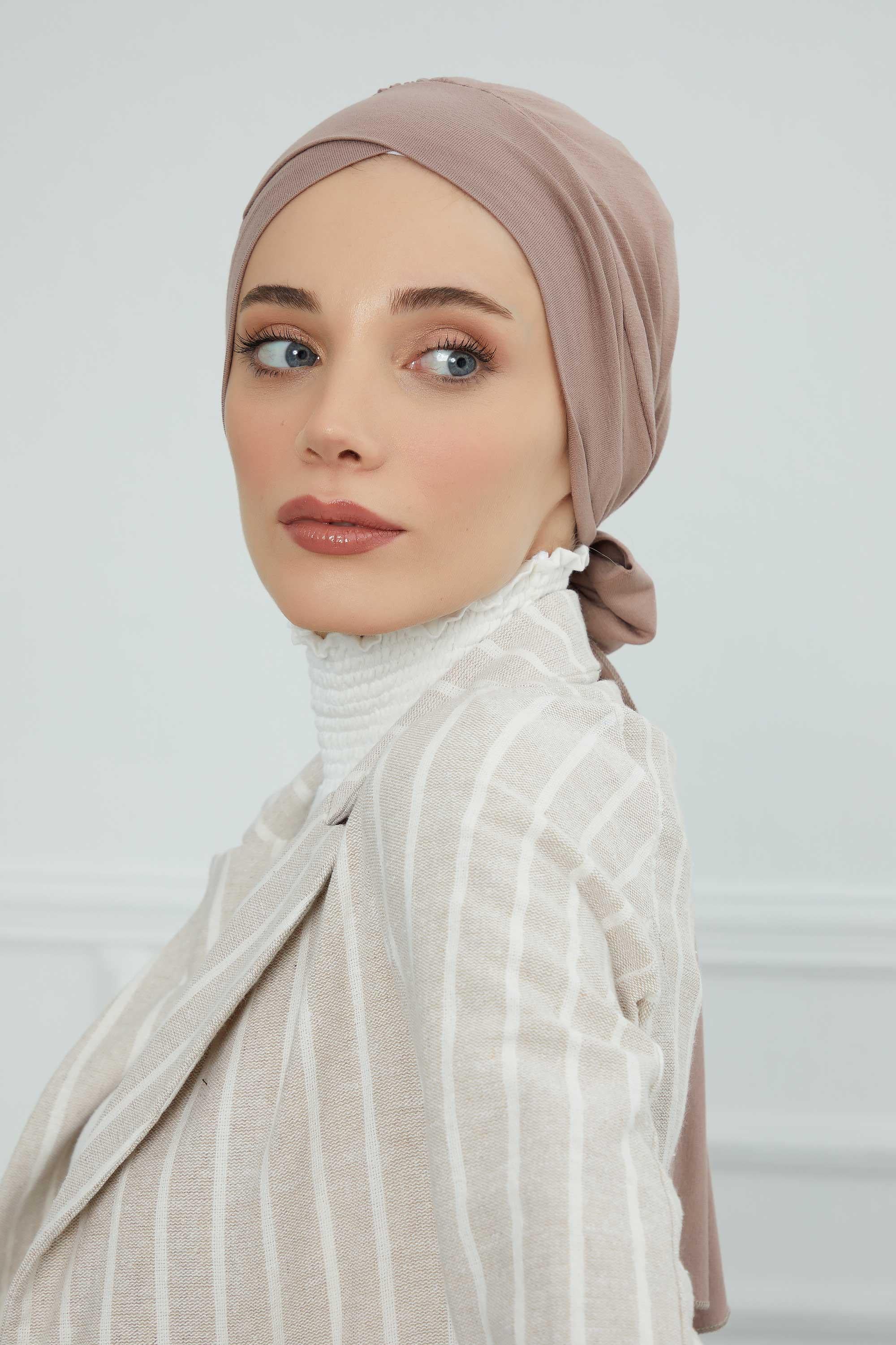 Kuşaklı Rahat Penye Bone,B-31