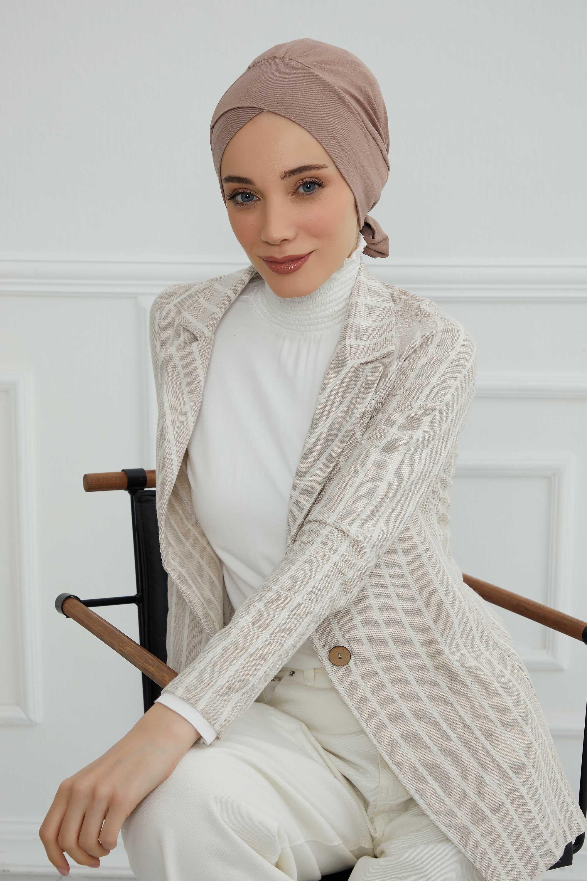 Kuşaklı Rahat Penye Bone,B-31
