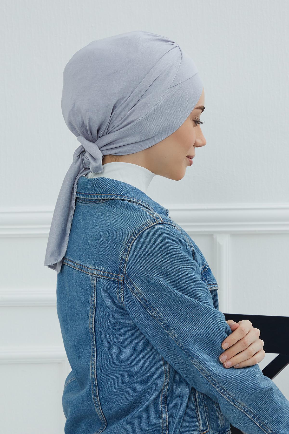 Kuşaklı Rahat Penye Bone,B-31