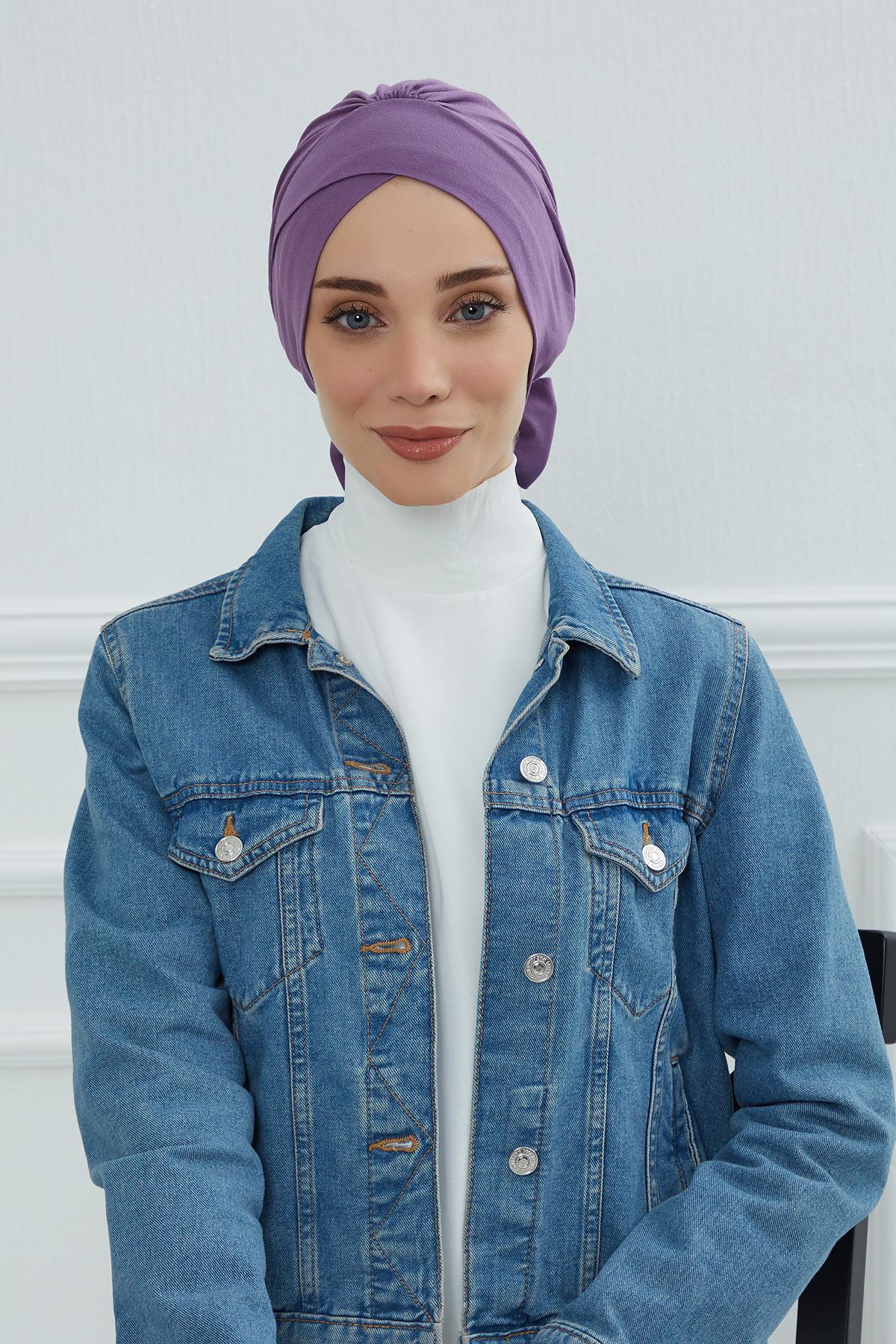 Kuşaklı Rahat Penye Bone,B-31