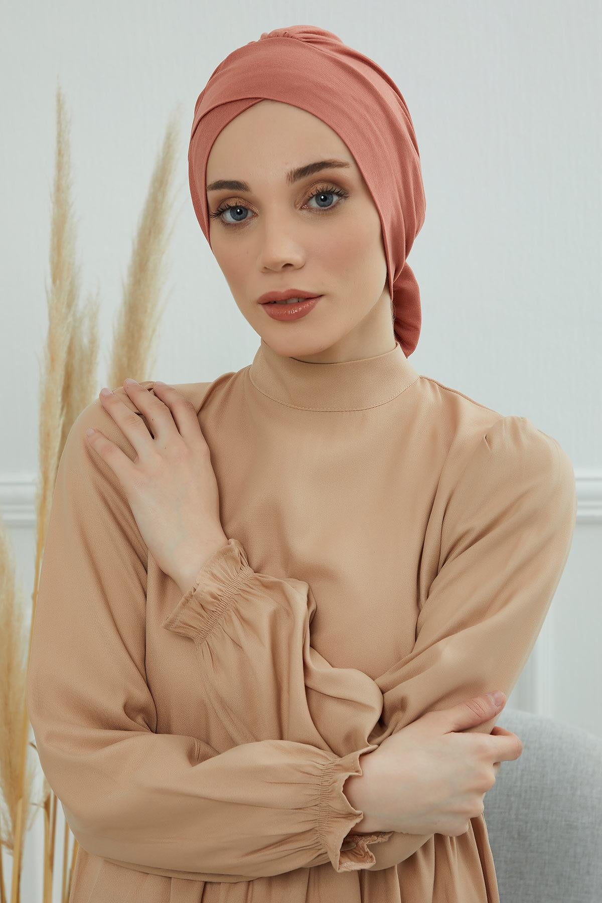 Kuşaklı Rahat Penye Bone,B-31