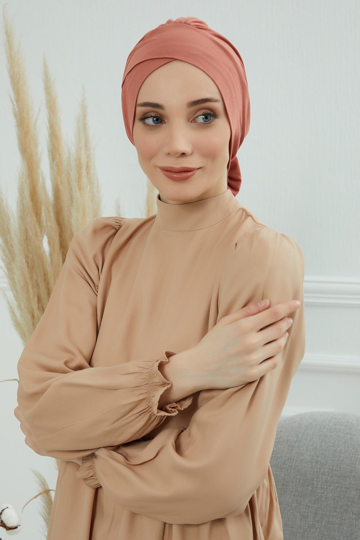 Kuşaklı Rahat Penye Bone,B-31