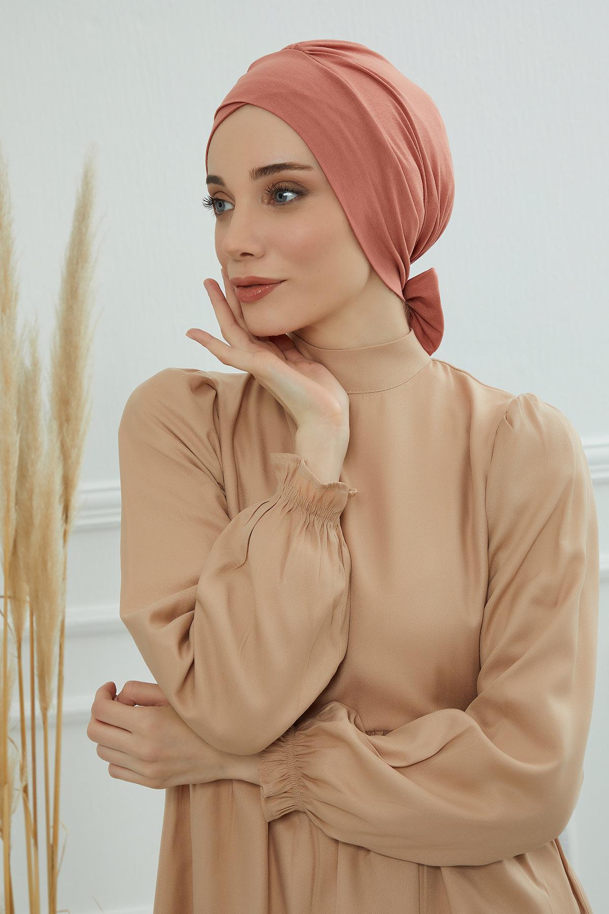 Kuşaklı Rahat Penye Bone,B-31