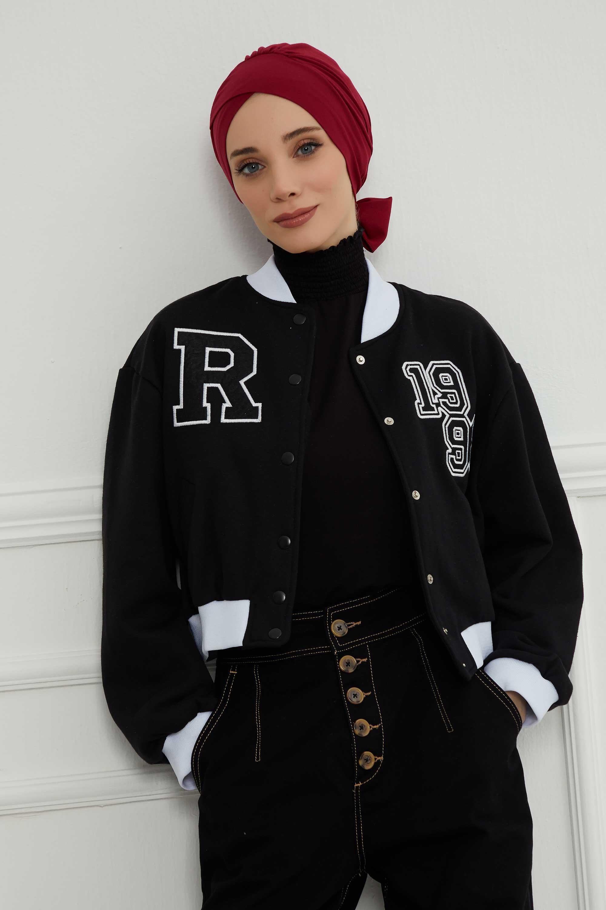 Kuşaklı Rahat Penye Bone,B-31
