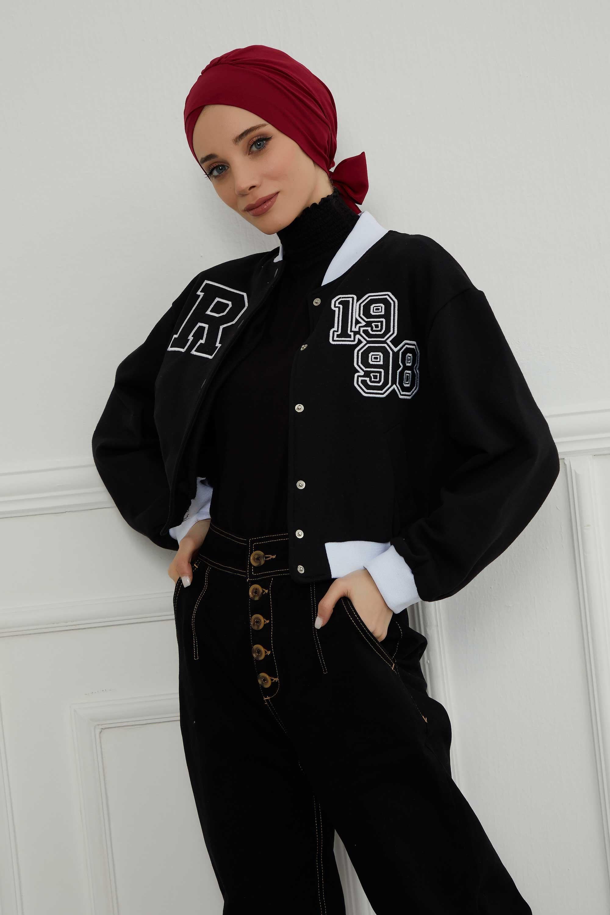 Kuşaklı Rahat Penye Bone,B-31