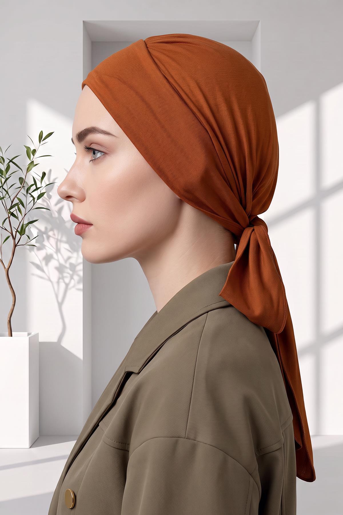 Kuşaklı Rahat Penye Bone,B-31