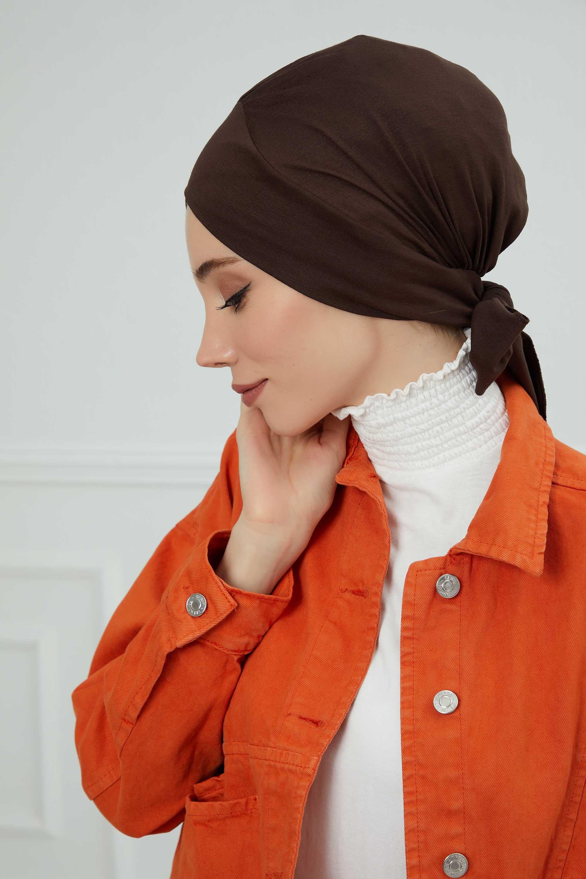 Kuşaklı Rahat Penye Bone,B-31