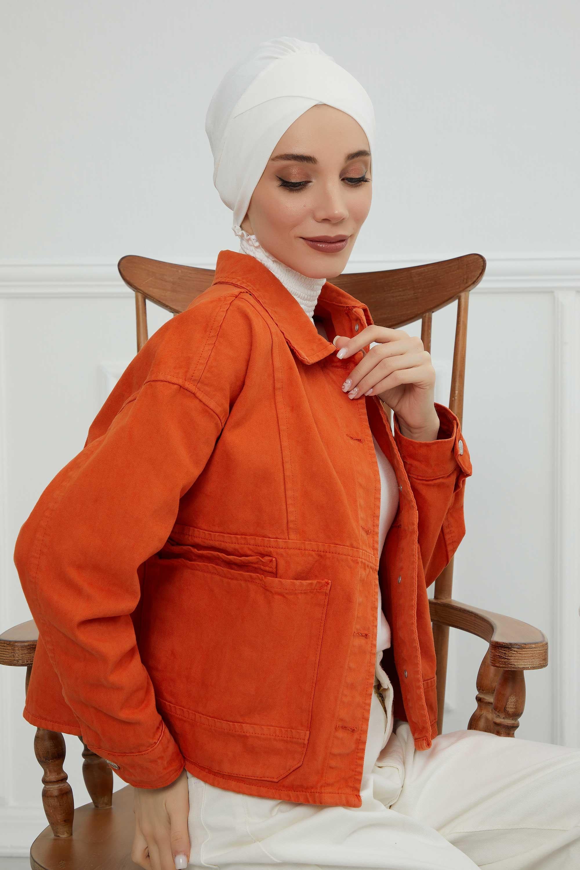 Kuşaklı Rahat Penye Bone,B-31