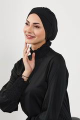 Kuşaklı Tesettür (Deniz,Havuz) Yüzücü Bonesi,B-31SN