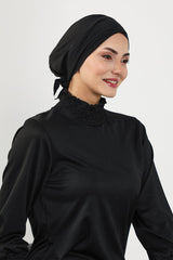 Kuşaklı Tesettür (Deniz,Havuz) Yüzücü Bonesi,B-31SN