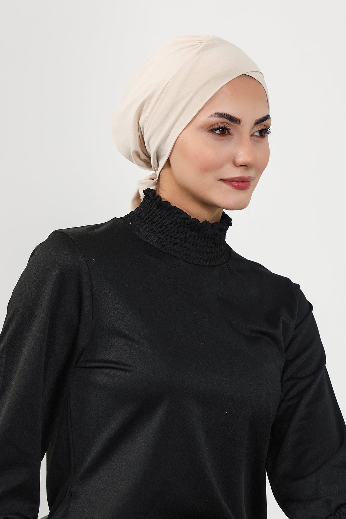 Kuşaklı Tesettür (Deniz,Havuz) Yüzücü Bonesi,B-31SN