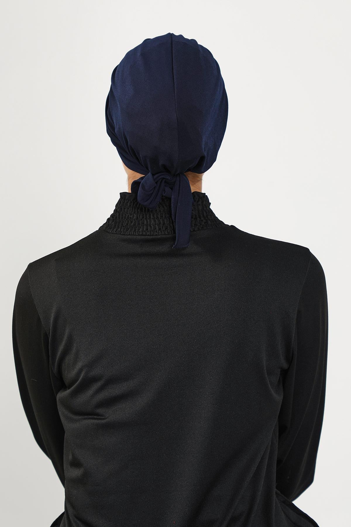 Kuşaklı Tesettür (Deniz,Havuz) Yüzücü Bonesi,B-31SN