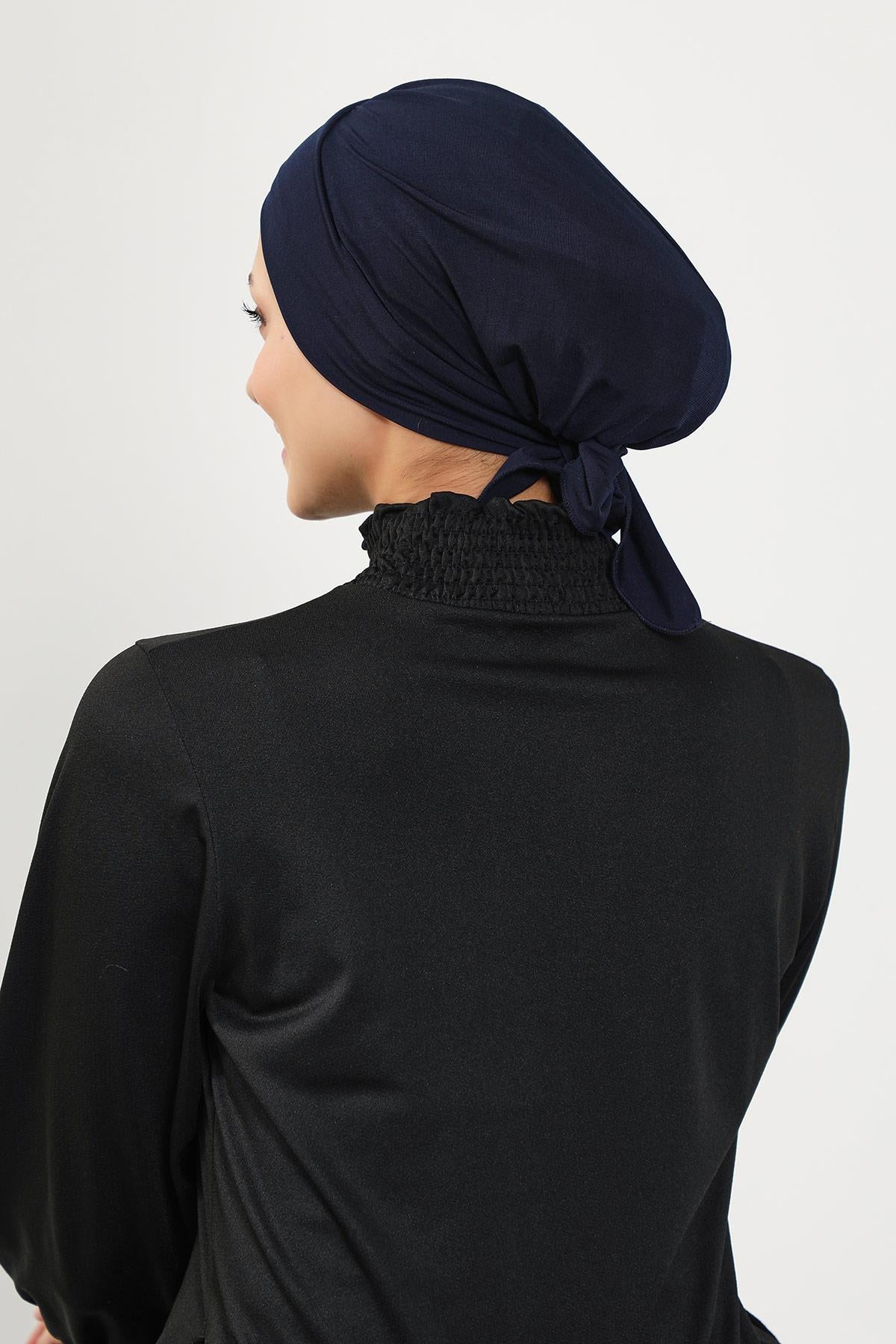 Kuşaklı Tesettür (Deniz,Havuz) Yüzücü Bonesi,B-31SN