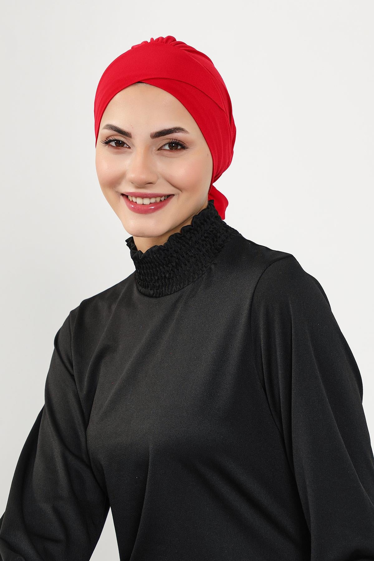 Kuşaklı Tesettür (Deniz,Havuz) Yüzücü Bonesi,B-31SN