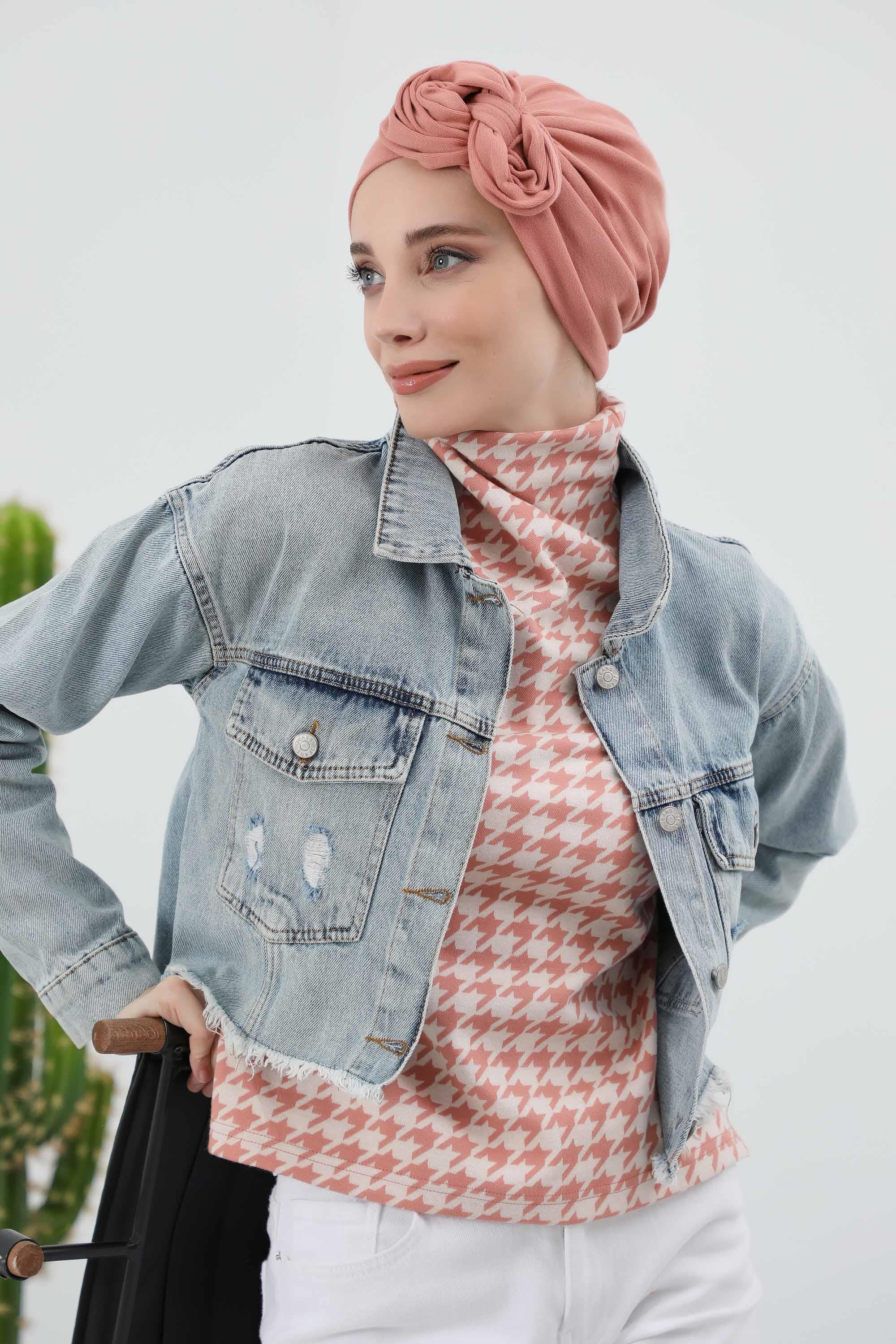 Kuyruklu Tesettür Bone,B-49RB