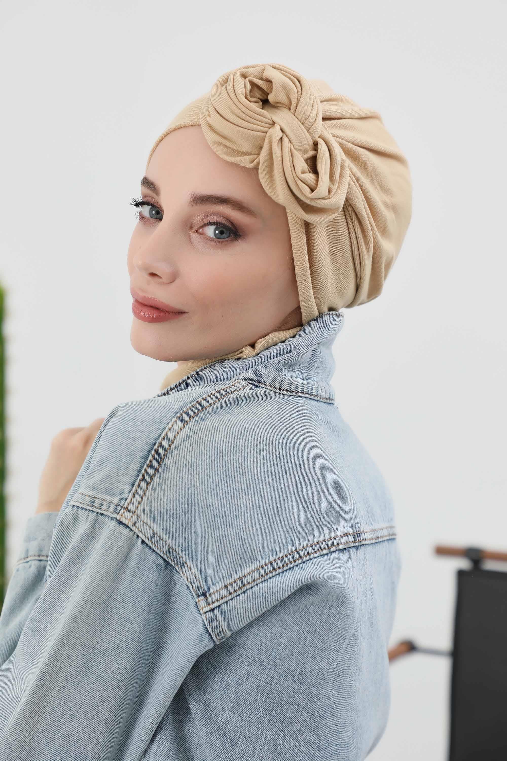 Kuyruklu Tesettür Bone,B-49RB