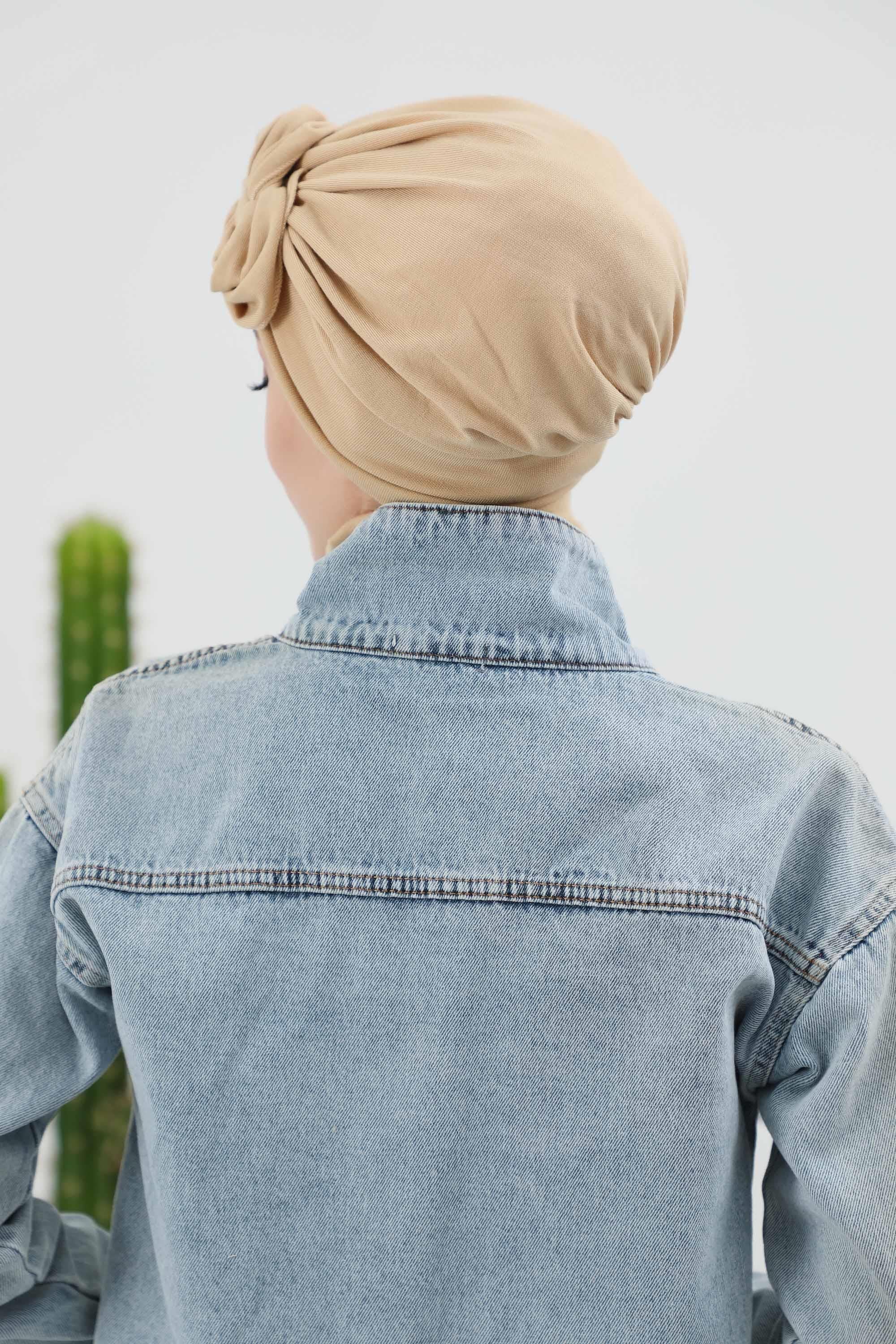 Kuyruklu Tesettür Bone,B-49RB