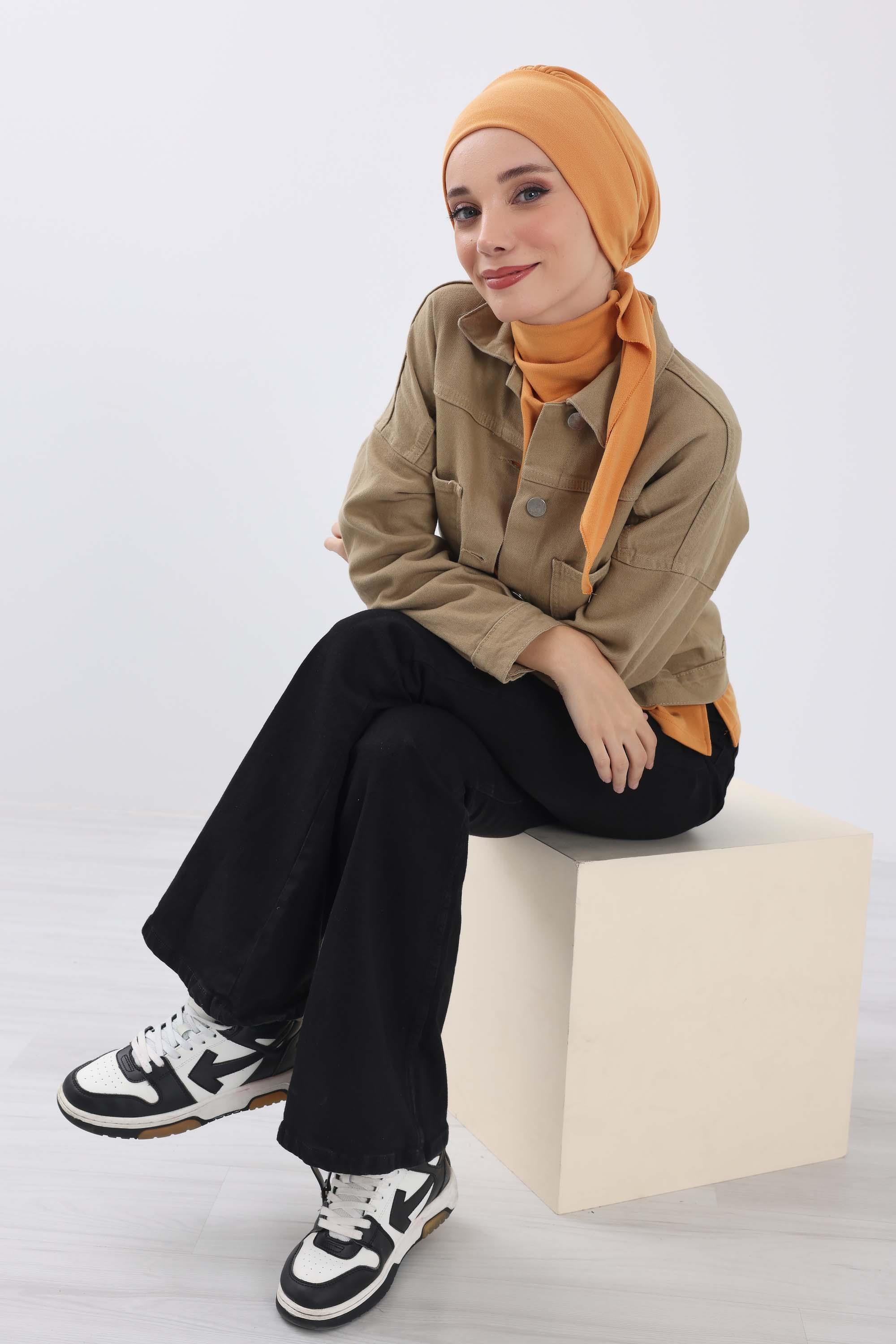 Kuyruklu Tesettür Bone,B-49RB