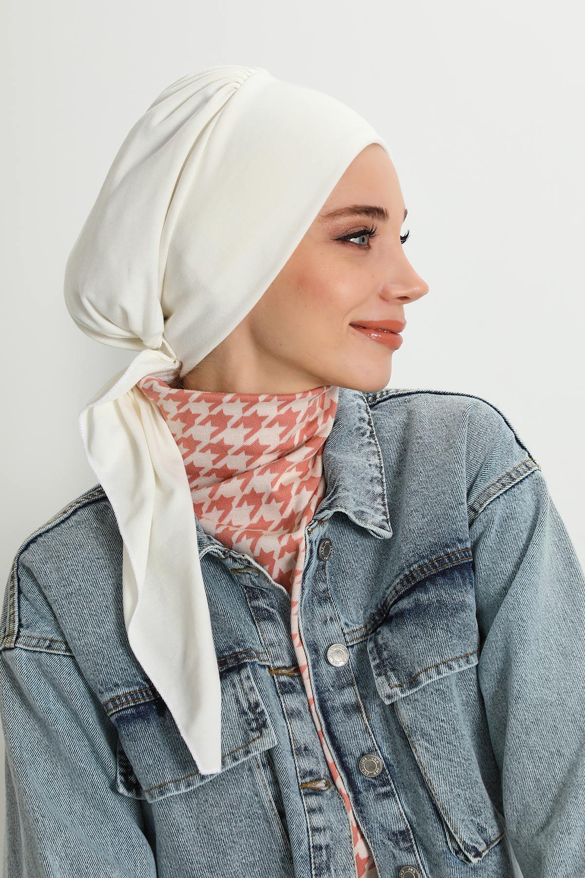 Kuyruklu Tesettür Bone,B-49RB