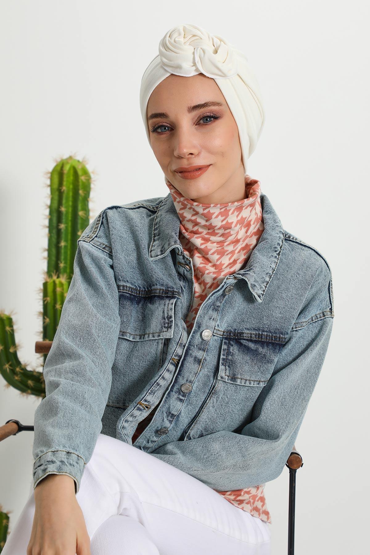 Kuyruklu Tesettür Bone,B-49RB